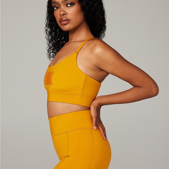 Mustard yellow low impact sport bra - Picture 3 of 11